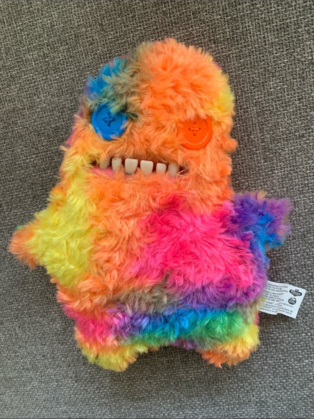 Fuggler Plush 9” Rainbow Monster Stuffed Animal Toy
